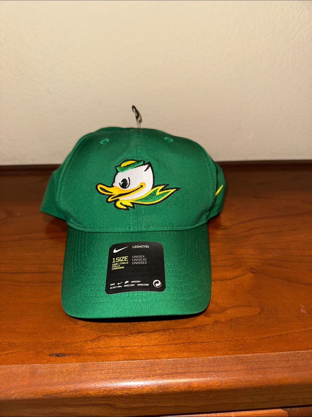 EUC Oregon Ducks Green Legacy91 Dri-Fit Hat